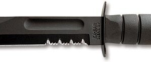 Full-size Black KA-BAR, Serrated Edge 1212