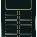 9" X 12" Black Piano Finish Perpetual Plaque