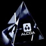 OCPRC450 - Small Clear Pyramid Paperweight