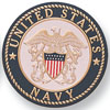 Navy 2″ Etched Enameled