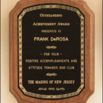 7 X 8 American walnut plaque