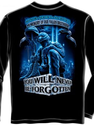 Long Sleeve Never Forget Fallen Soldier