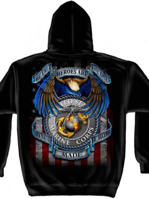 Hooded Sweat Shirt Heroes Marines