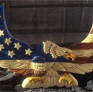 OCEA01 – Wood Wing Eagle Flag