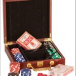 OCJPKR01- Rosewood Finish Poker Set