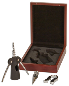 OCJWTL01 – Rosewood Finish 3 Piece Wine Gift Set