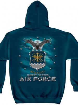 Hooded Sweat Shirt Air Force UASF Missile Navy