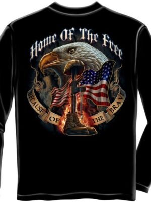 Long Sleeve Home Of The Free Because Of The Brave