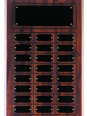 9″ X 12″ Rosewood Finish Perpetual Plaque