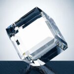 OCPRC633 - Large Clear Beveled Diamond Cube