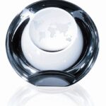 OCDPRC669 - Globe Dome Paperweight