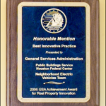 7 X 9 Walnut stained plaques with sapphire marble center