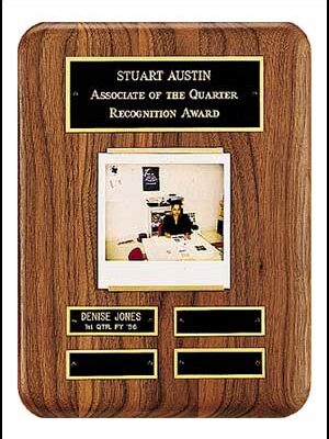 9″ X 12″ Solid American Walnut Airflyte Perpetual Plaque