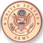 Army 2" Embossed Litho
